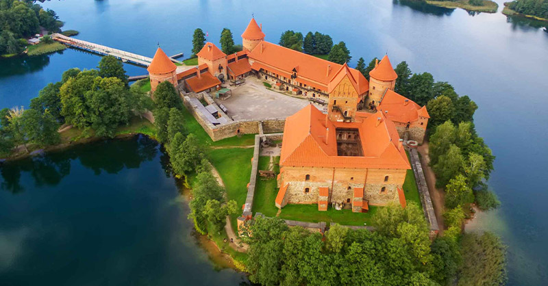 Image du Château de Trakai en Lituanie.